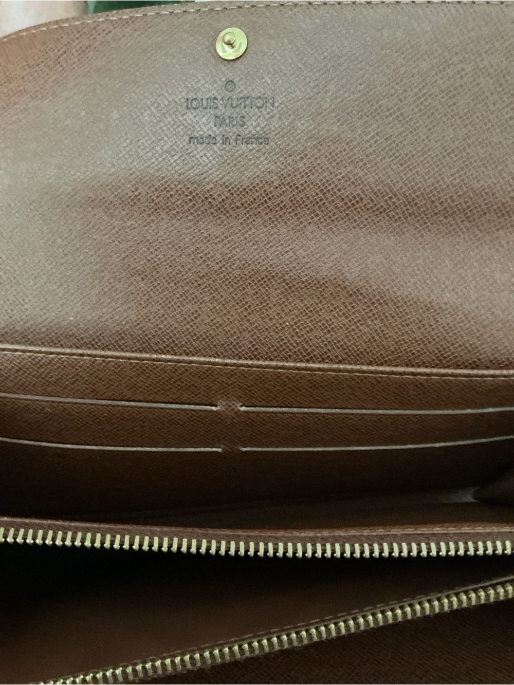 LOUIS VUITTON AUTHENTIC Monogram Clutch Wallet with Box, - Picture 5 of 10